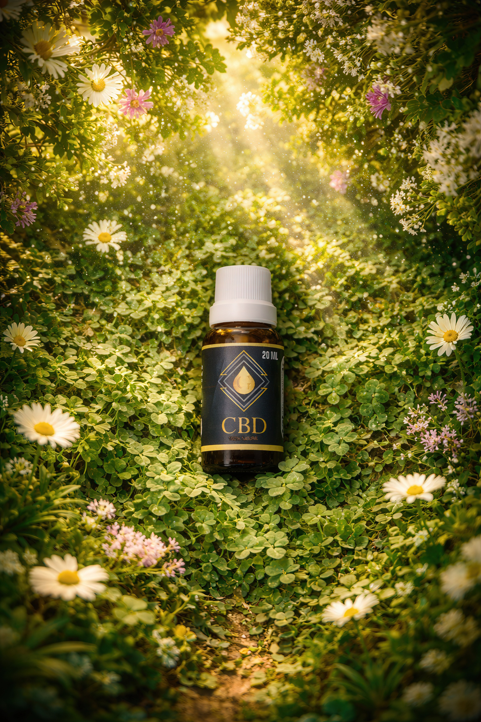 Fotografía publicitaria de aceite de CBD Gamma en Culiacán por FOTOLIVE