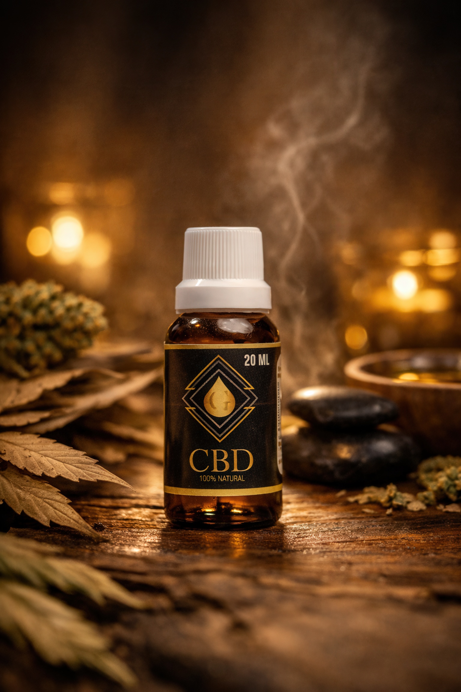 Fotografía de producto para aceite de CBD Gamma en Culiacán por FOTOLIVE