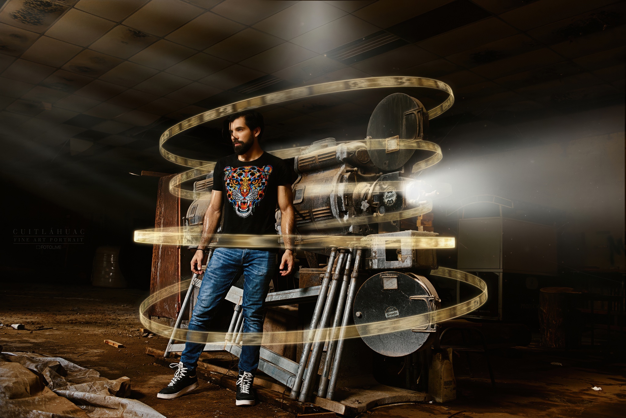 Sesion Retratos Proyector Simplex E7 Industrial Fotolive