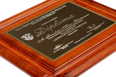 DIPLOMA CLASICO PLACA GOLD 03 FOTOLIVE GRADUACIONES