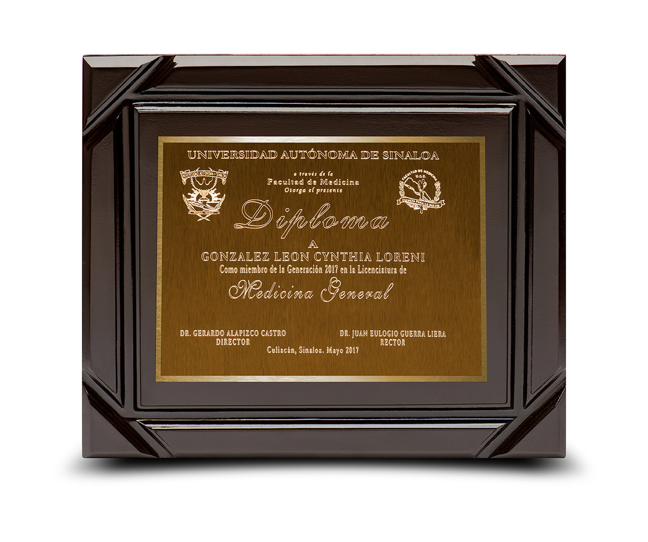 Diploma Sencillo Modelo Corte