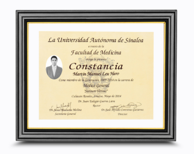 Constancia Marco Negro Gold FOTOLIVE GRADUACIONES 01