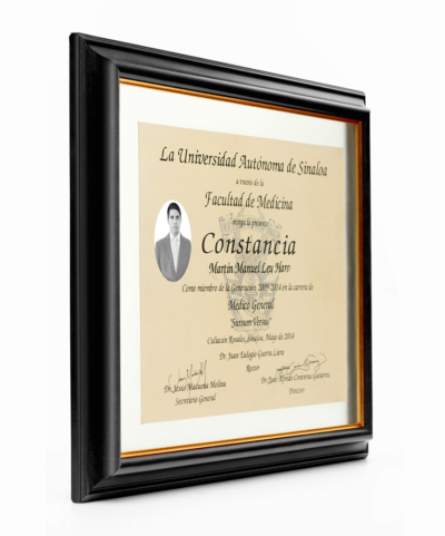 Constancia Marco Negro Gold FOTOLIVE GRADUACIONES 02