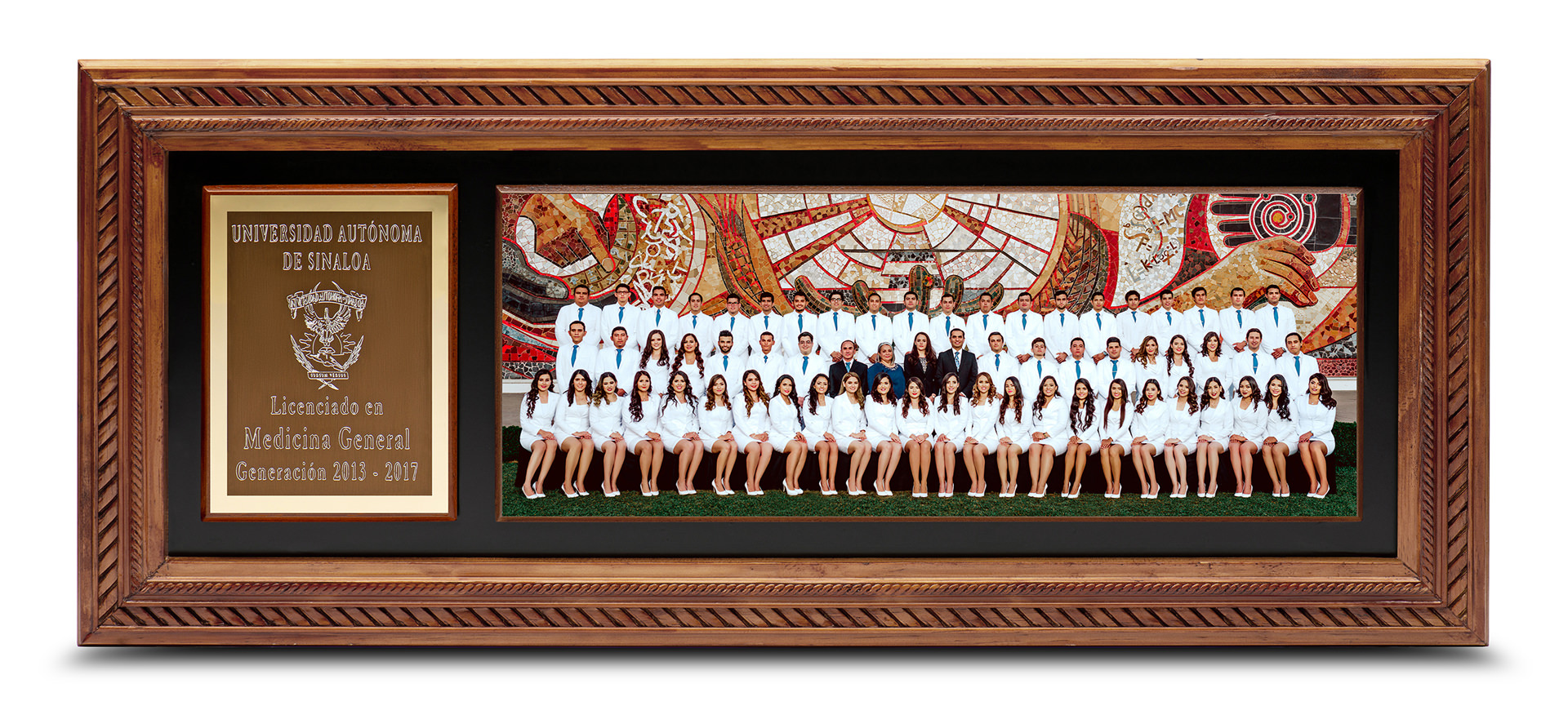 Foto Panoramica Color Cafe Modelo EMPERADOR Placa Gold FOTOLIVE GRADUACIONES