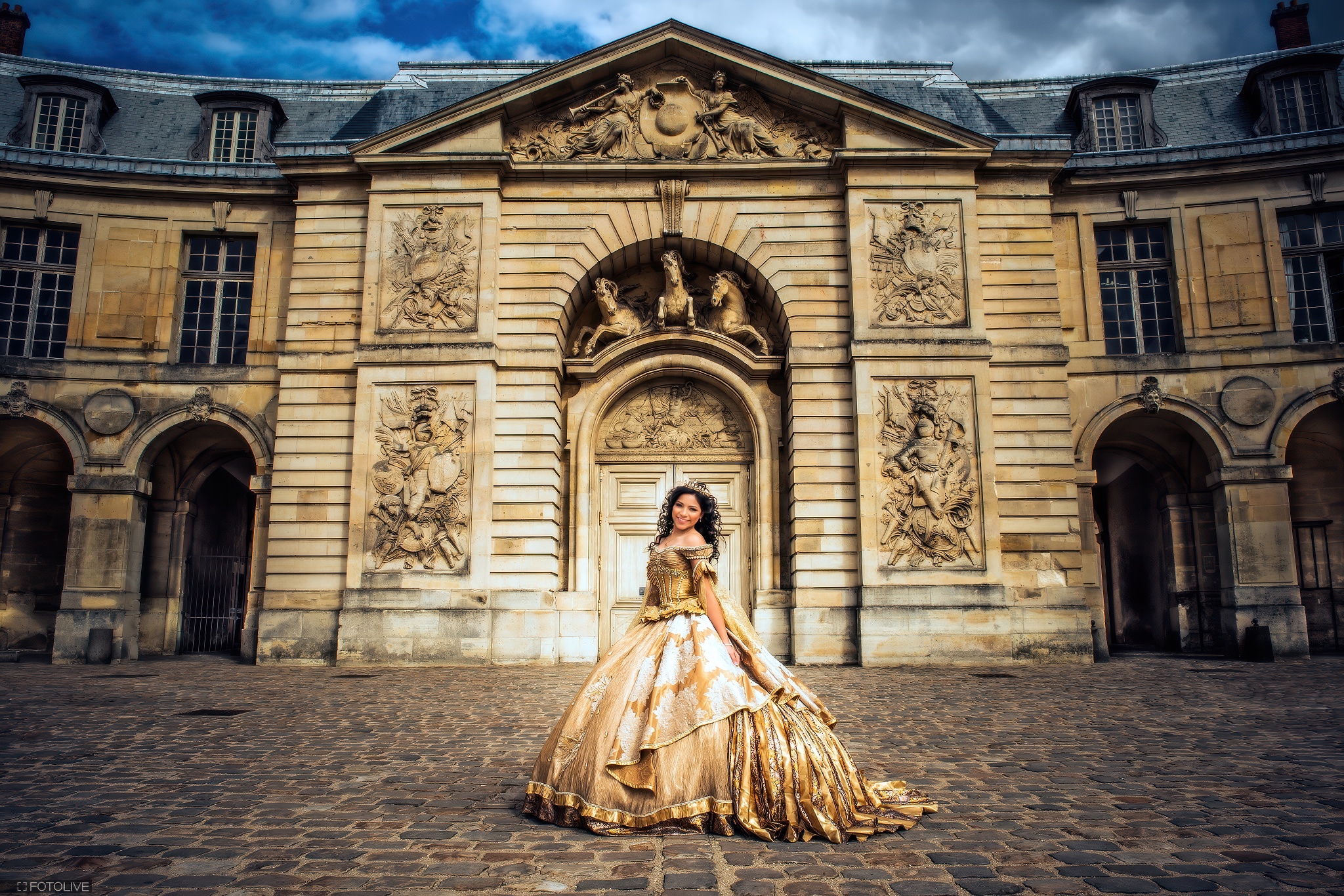 Paris Versalles Caballerizas Vestido Dorado Xv Fine Art Destino Fotolive 06
